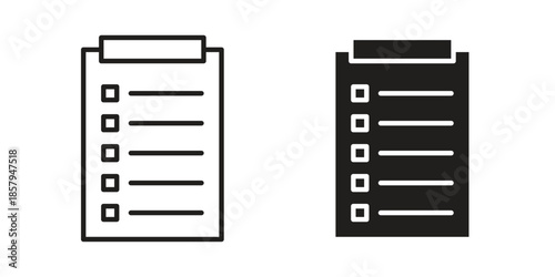 Form icons. Outline and filled icons. Vector Graphic. EPS 10