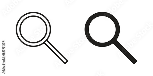 Search online icons. Outline and filled icons. Vector Graphic. EPS 10