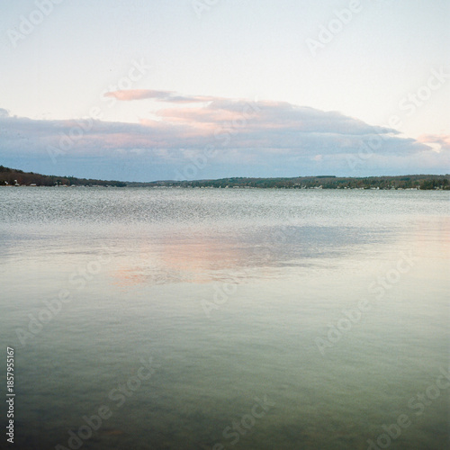 sunrise over the lake