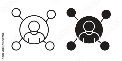 Affiliate marketing icons. EPS 10. Graphic icon vector designs