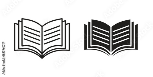 Book icons. EPS 10. Graphic icon vector designs