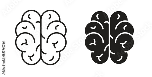 Brain icons. EPS 10. Graphic icon vector designs