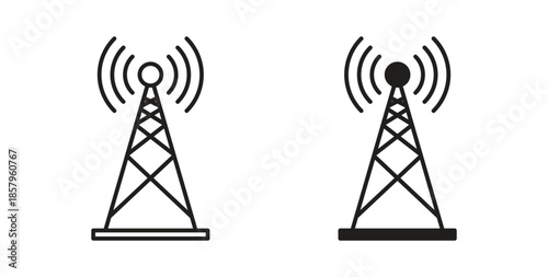 Broadcast icons. EPS 10. Graphic icon vector designs