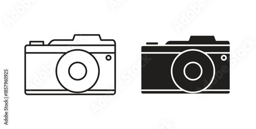 Camera icons. EPS 10. Graphic icon vector designs