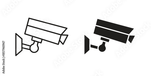 CCTV icons. EPS 10. Graphic icon vector designs