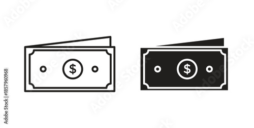 Cash icons. EPS 10. Graphic icon vector designs