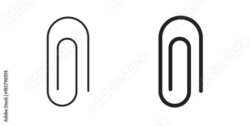 Clip icons. EPS 10. Graphic icon vector designs