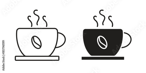Coffee icons. EPS 10. Graphic icon vector designs
