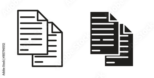 Copy icons. EPS 10. Graphic icon vector designs
