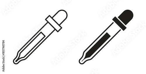 Dropper icons. EPS 10. Graphic icon vector designs