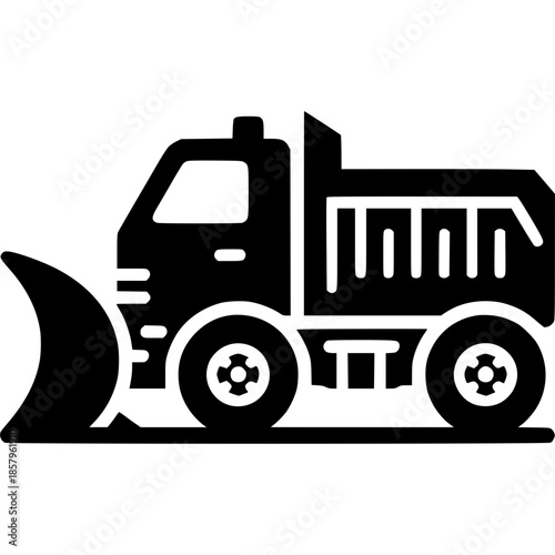 Snow Plow Truck Icon