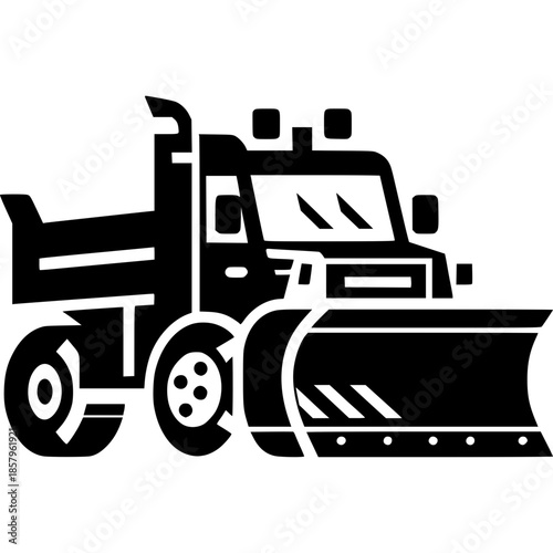 Snow Plow Truck Icon