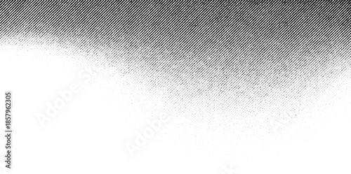 Diagonal halftone gradient with fine smooth lines and a clean, soft fade from dark to light on a transparent background.