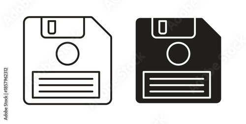Floppy disk icons. EPS 10. Graphic icon vector designs