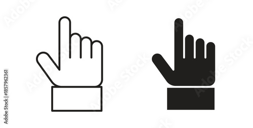 Finger icons. EPS 10. Graphic icon vector designs