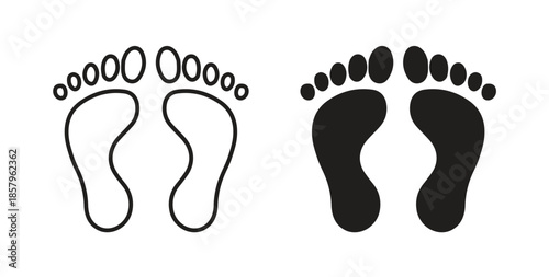 Foot icons. EPS 10. Graphic icon vector designs
