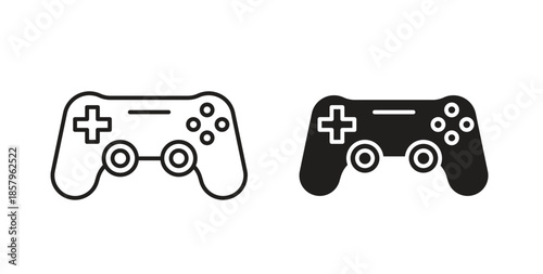 Gamepad icons. EPS 10. Graphic icon vector designs