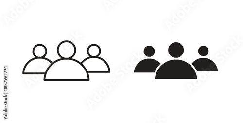Group icons. EPS 10. Graphic icon vector designs