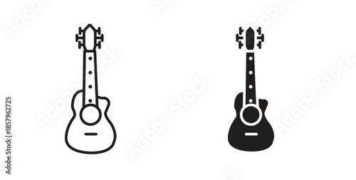 Guitar icons. EPS 10. Graphic icon vector designs