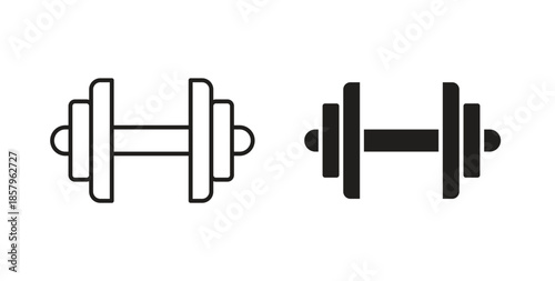 Gym icons. EPS 10. Graphic icon vector designs