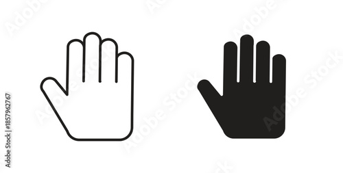 Hand icons. EPS 10. Graphic icon vector designs