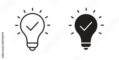 Idea icons. EPS 10. Graphic icon vector designs