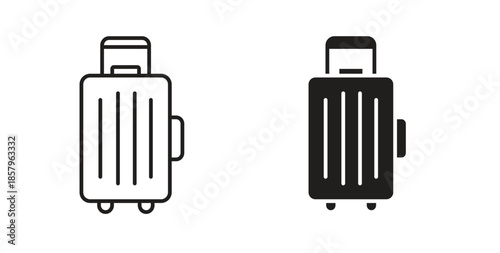 Luggage icons. EPS 10. Graphic icon vector designs