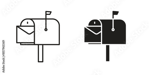 Mailbox icons. EPS 10. Graphic icon vector designs