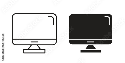 Monitor icons. EPS 10. Graphic icon vector designs
