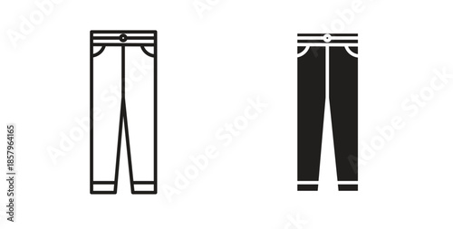 Pants icons. EPS 10. Graphic icon vector designs