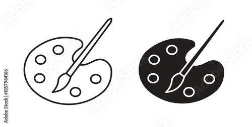 Paint icons. EPS 10. Graphic icon vector designs
