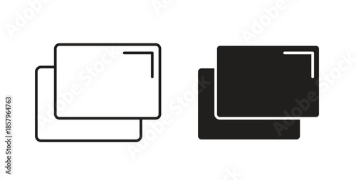 Pop up icons. EPS 10. Graphic icon vector designs