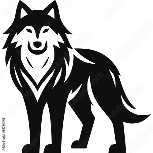 Wolf Logo Icon Vector