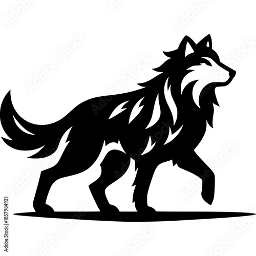 Wolf Logo Icon Vector