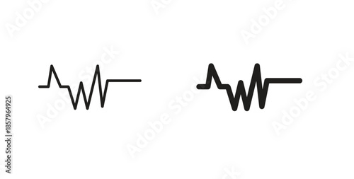 Pulse icons. EPS 10. Graphic icon vector designs