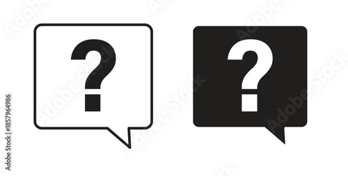 Question icons. EPS 10. Graphic icon vector designs