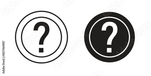 Question icons. EPS 10. Graphic icon vector designs