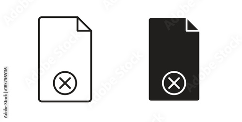 Remove file icons. EPS 10. Graphic icon vector designs