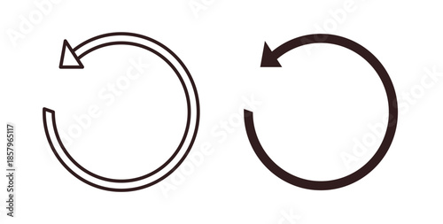 Reset icons. EPS 10. Graphic icon vector designs