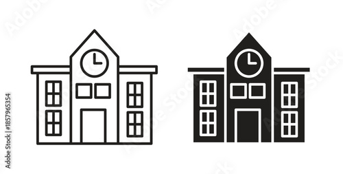 school icons. EPS 10. Graphic icon vector designs