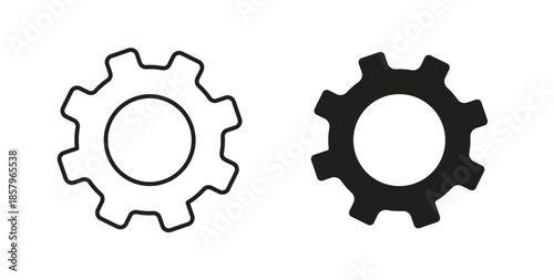 Settings button icons. EPS 10. Graphic icon vector designs