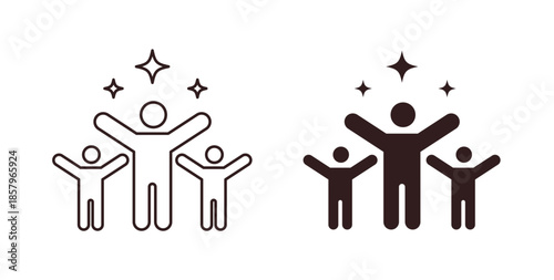 Success icons. EPS 10. Graphic icon vector designs
