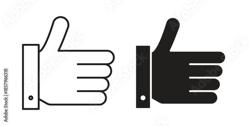 Thumb icons. EPS 10. Graphic icon vector designs