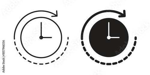 Time forward icons. EPS 10. Graphic icon vector designs