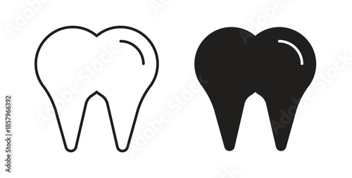 Tooth icons. EPS 10. Graphic icon vector designs