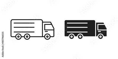 Truck icons. EPS 10. Graphic icon vector designs