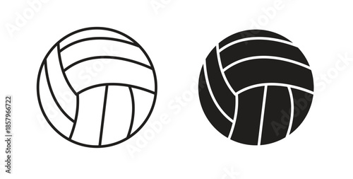 Volley ball icons. EPS 10. Graphic icon vector designs