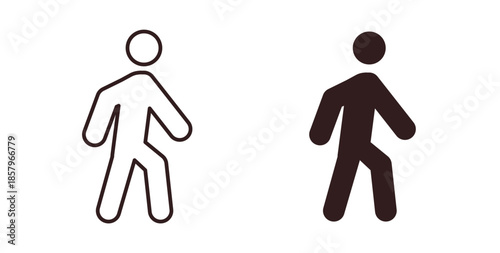 Walk icons. EPS 10. Graphic icon vector designs