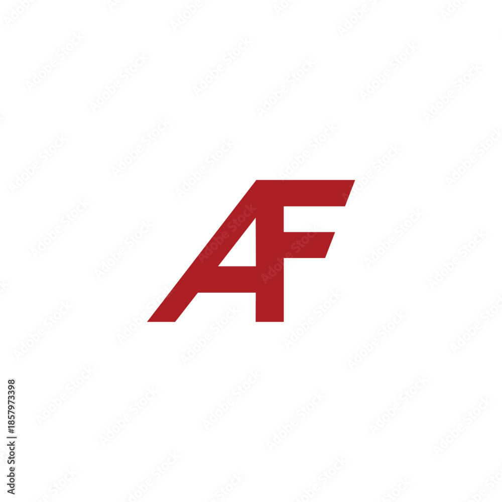 Obraz premium Logo Letter AF Simple Minimalist