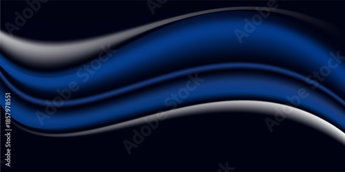 Black dark navy blue silver abstract pattern background. Geometric shape. Line triangle angle fold polygon diamond 3D